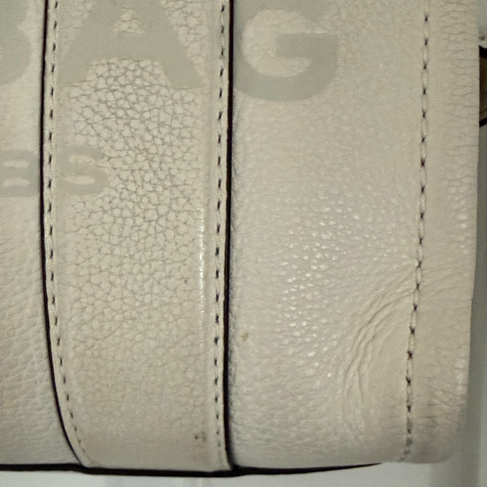 Marc Jacobs White Pebbled Leather The Tote Bag - Picture 3 of 8